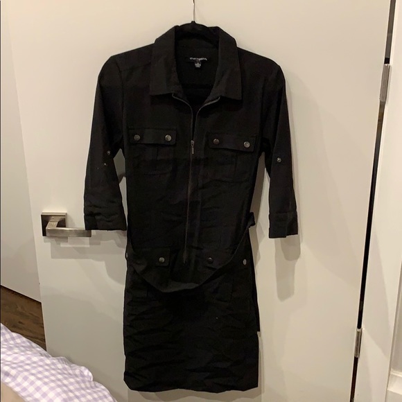 black zip up dress - Picture 1 of 1